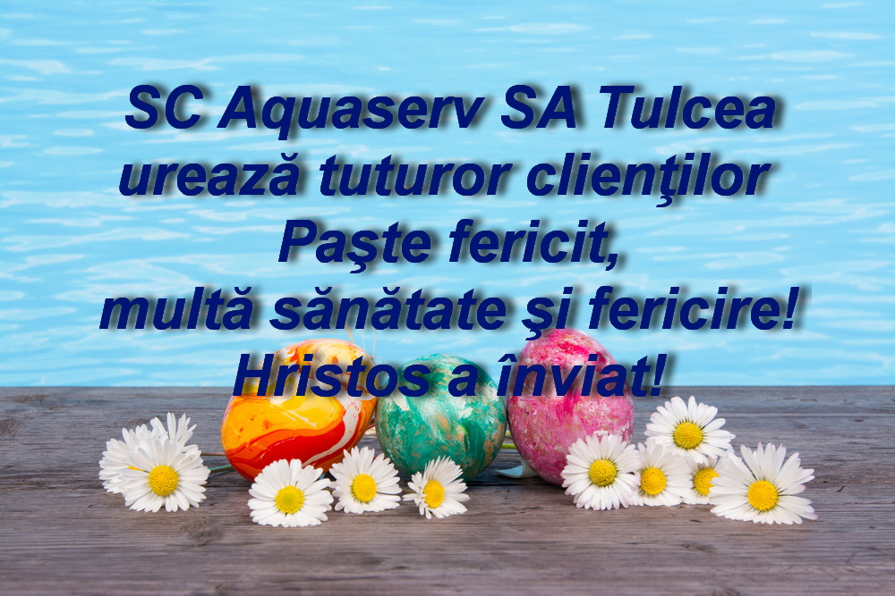 Aquaserv SA Tulcea vă urează sărbători fericite!