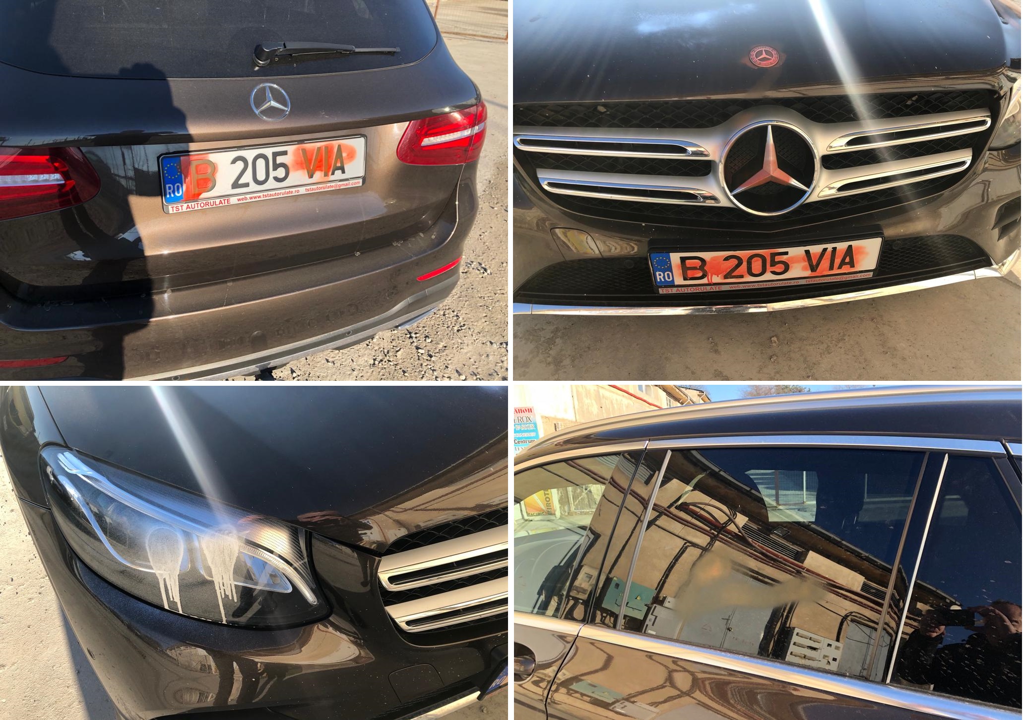 Maşina vandalizată în Tulcea. Poliţia deja îi caută pe autori