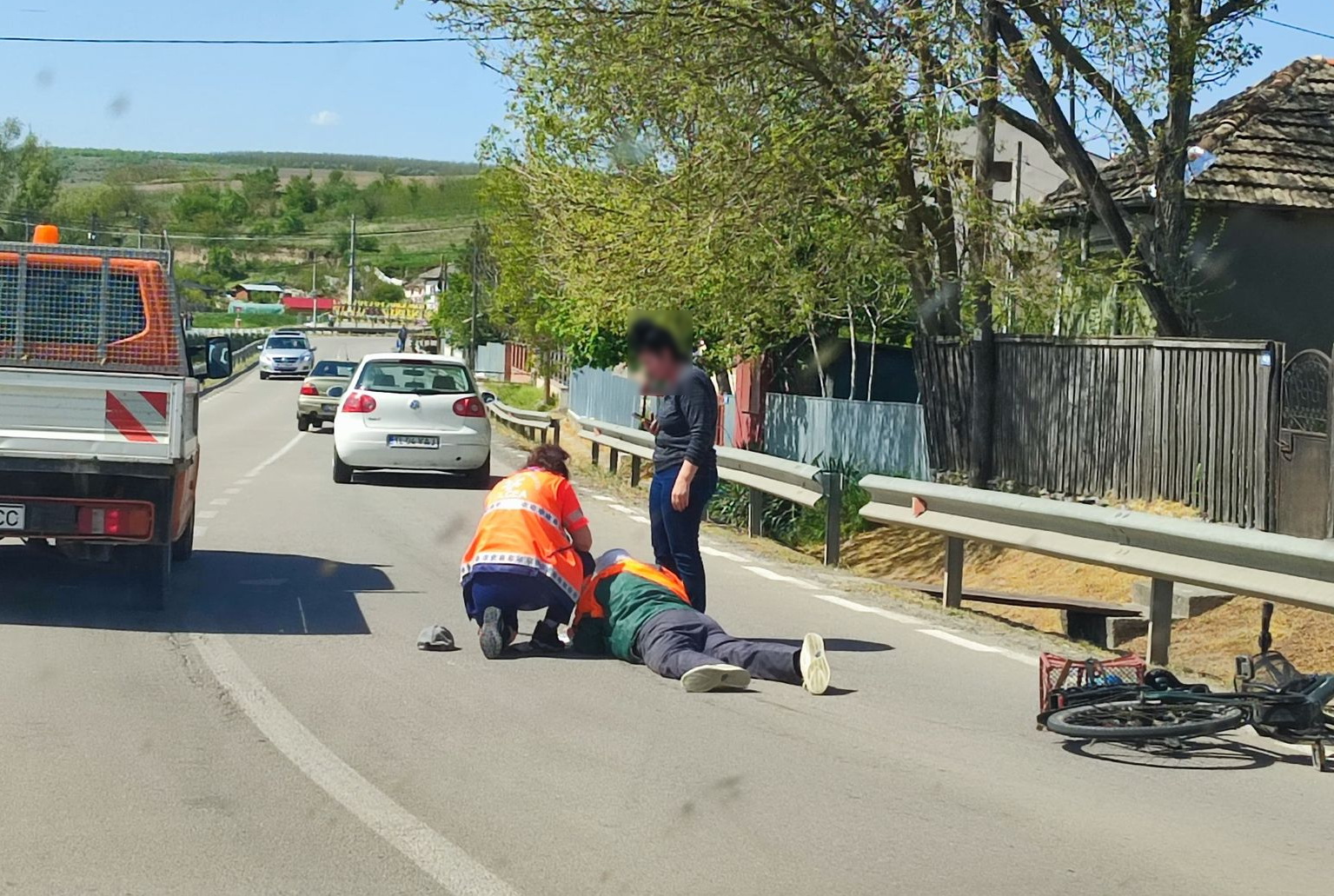 Accident cu biciclist la Malcoci