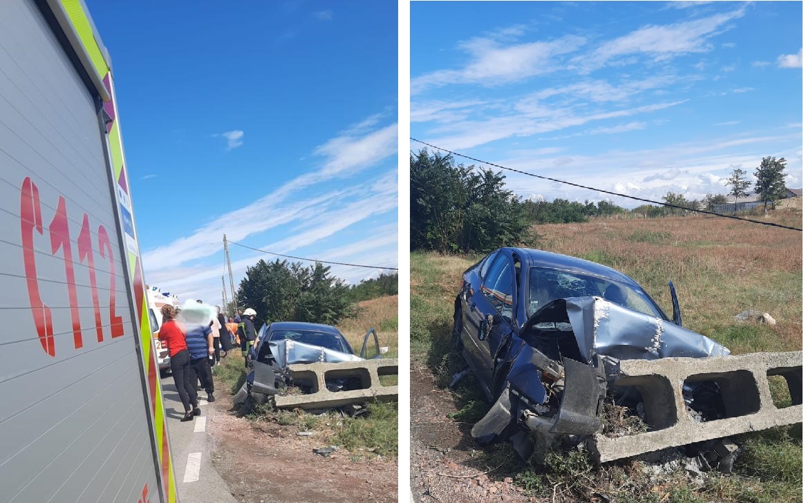 Accident cu 4 victime la Bălcescu. Intervine elicopterul SMURD